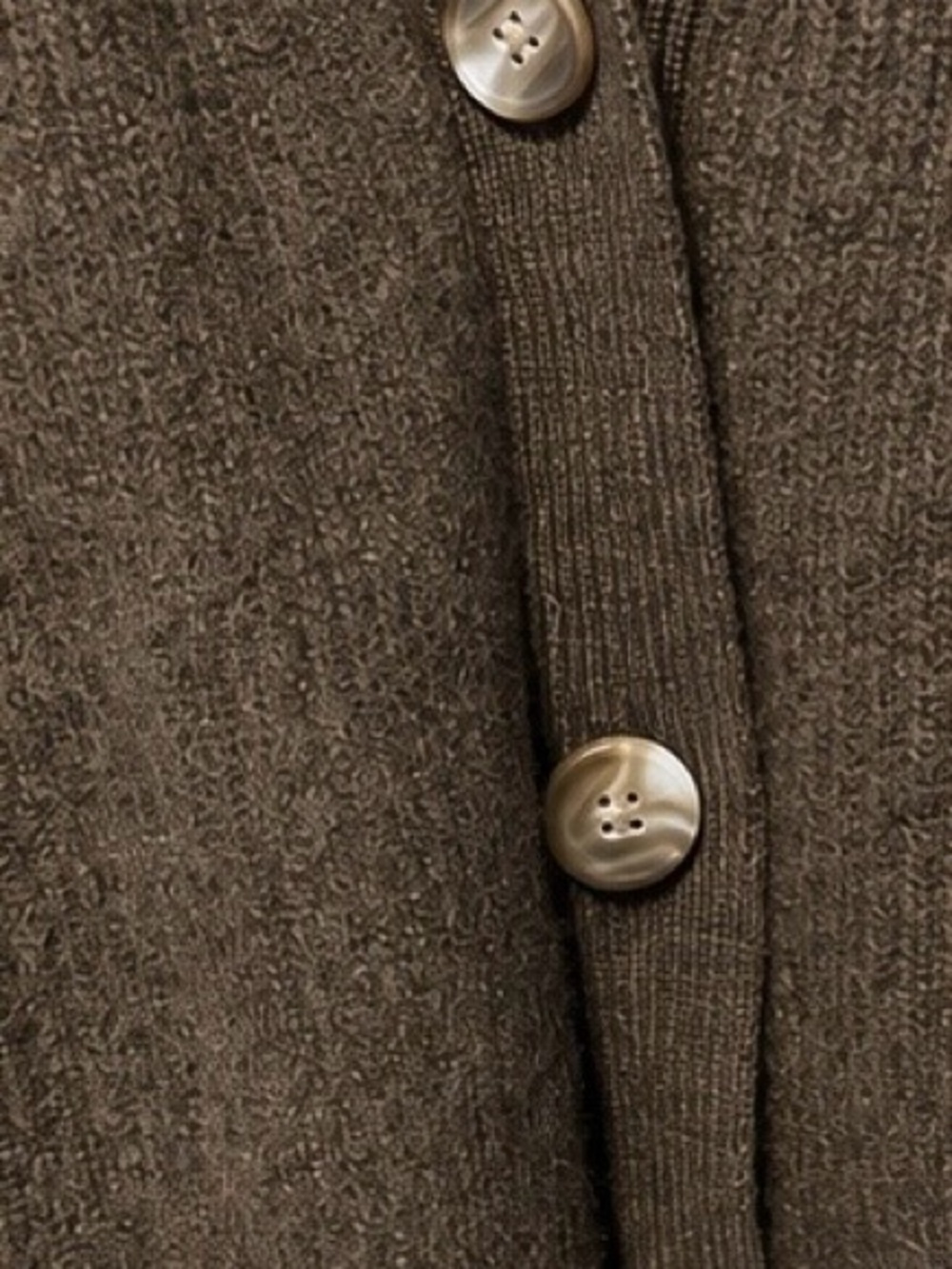 Quince Mongolian Cashmere Oversized Boyfriend Cardigan Sweater Brown Size S - Picture 7 of 8